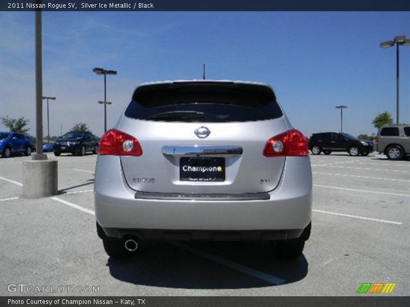 Silver Ice Metallic / Black 2011 Nissan Rogue SV