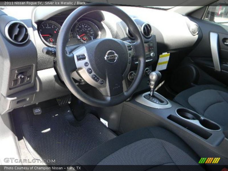 Silver Ice Metallic / Black 2011 Nissan Rogue SV