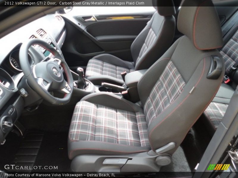  2012 GTI 2 Door Interlagos Plaid Cloth Interior