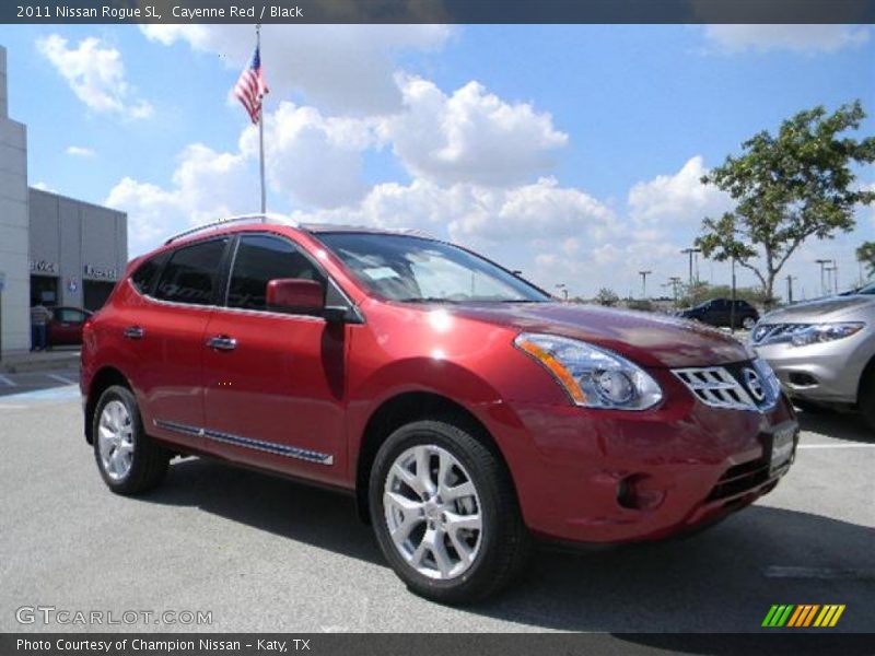 Cayenne Red / Black 2011 Nissan Rogue SL