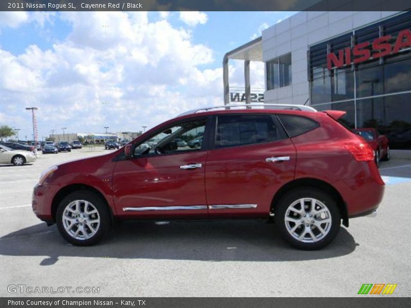 Cayenne Red / Black 2011 Nissan Rogue SL