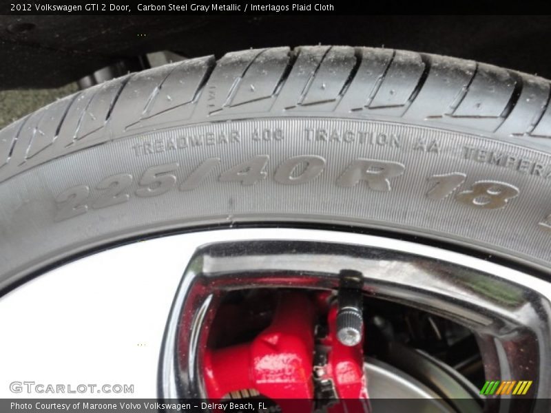 225/10/18 Tire Size - 2012 Volkswagen GTI 2 Door