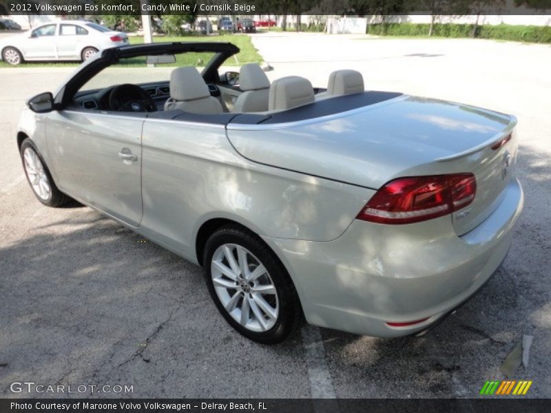 Candy White / Cornsilk Beige 2012 Volkswagen Eos Komfort
