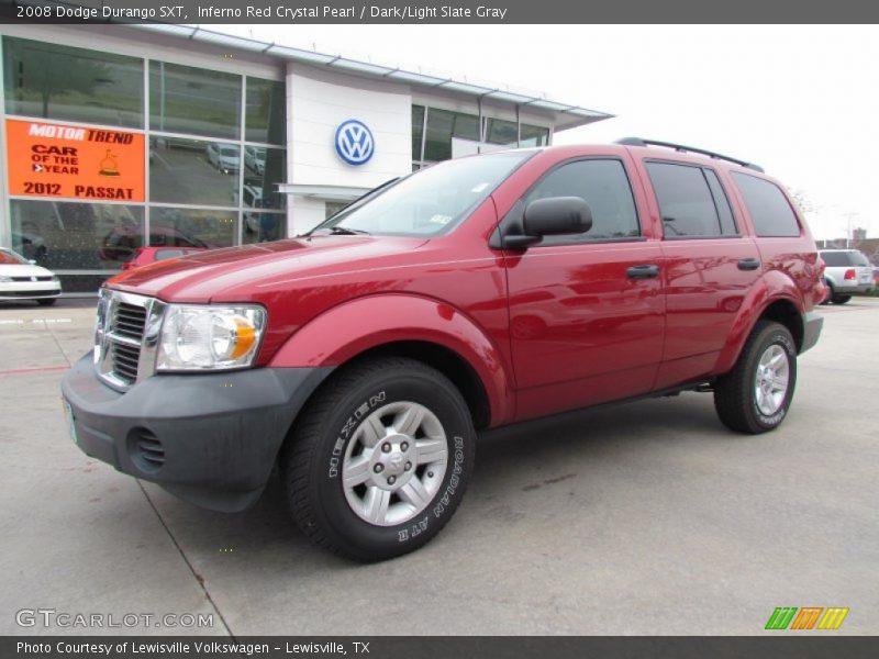 Inferno Red Crystal Pearl / Dark/Light Slate Gray 2008 Dodge Durango SXT