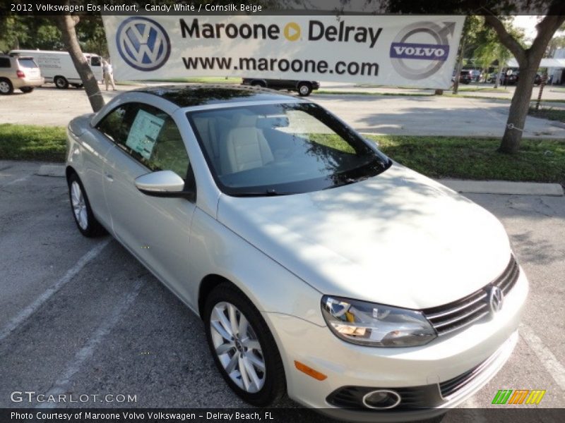 Candy White / Cornsilk Beige 2012 Volkswagen Eos Komfort