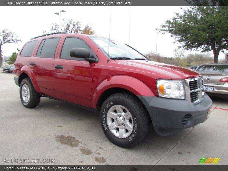 Inferno Red Crystal Pearl / Dark/Light Slate Gray 2008 Dodge Durango SXT