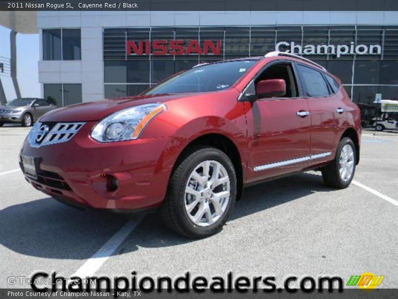 Cayenne Red / Black 2011 Nissan Rogue SL