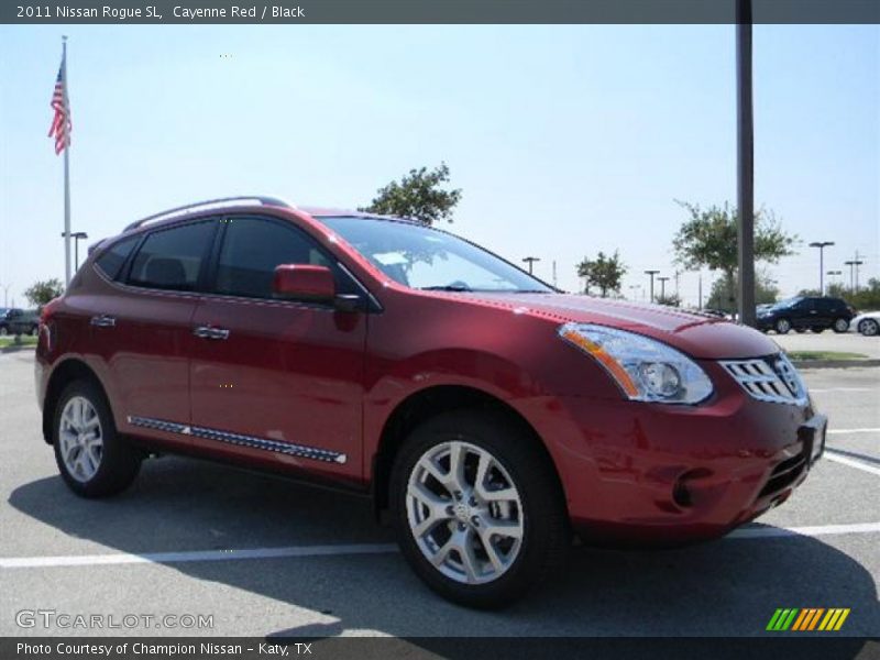 Cayenne Red / Black 2011 Nissan Rogue SL