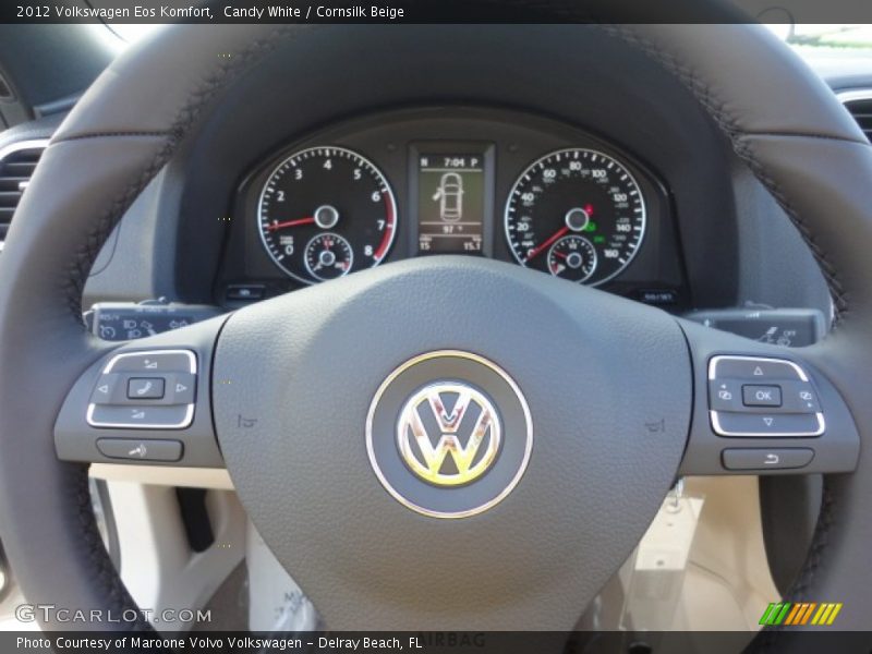 Candy White / Cornsilk Beige 2012 Volkswagen Eos Komfort