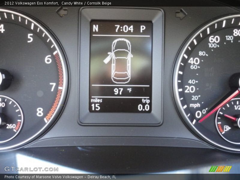 Candy White / Cornsilk Beige 2012 Volkswagen Eos Komfort