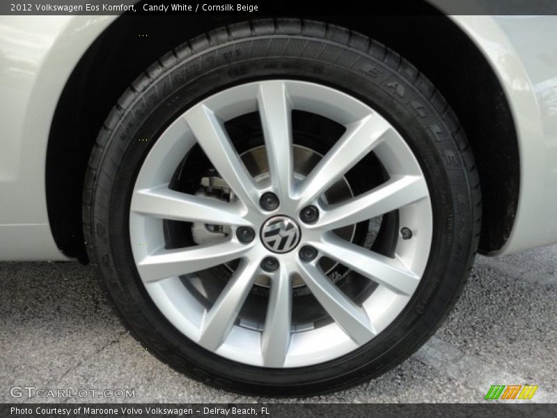 Candy White / Cornsilk Beige 2012 Volkswagen Eos Komfort