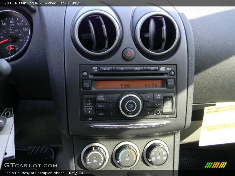 Wicked Black / Gray 2011 Nissan Rogue S