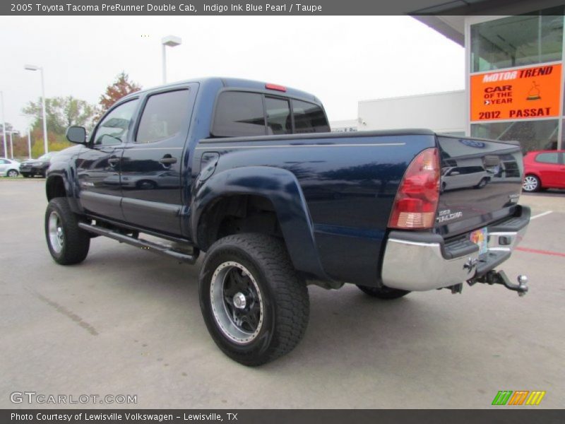 Indigo Ink Blue Pearl / Taupe 2005 Toyota Tacoma PreRunner Double Cab
