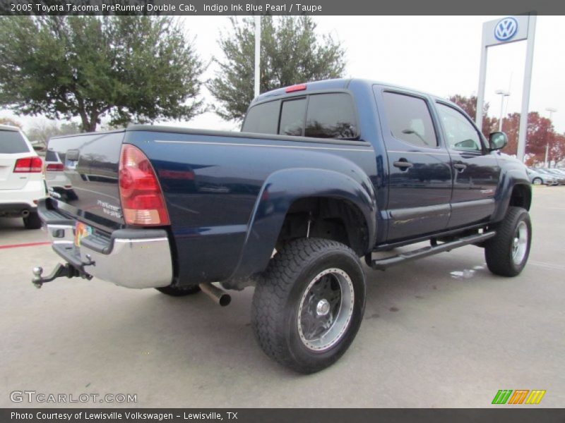 Indigo Ink Blue Pearl / Taupe 2005 Toyota Tacoma PreRunner Double Cab