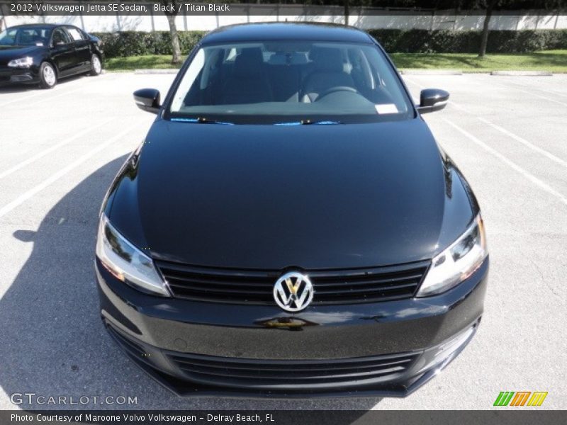 Black / Titan Black 2012 Volkswagen Jetta SE Sedan