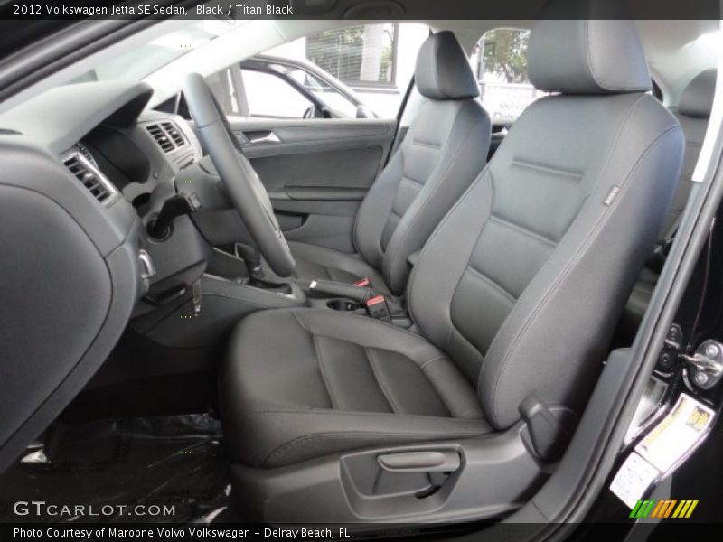 Black / Titan Black 2012 Volkswagen Jetta SE Sedan