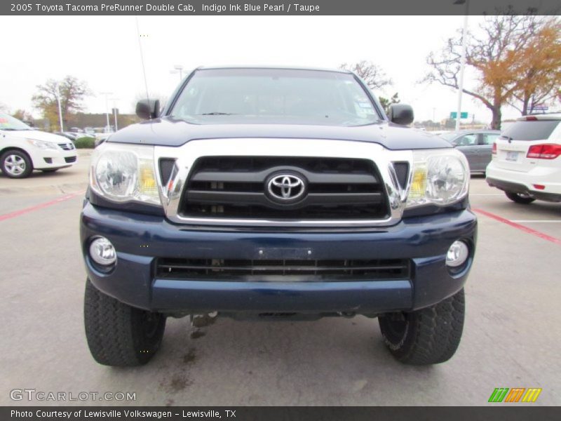 Indigo Ink Blue Pearl / Taupe 2005 Toyota Tacoma PreRunner Double Cab