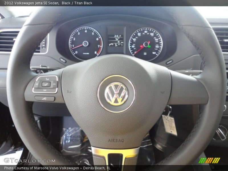 Black / Titan Black 2012 Volkswagen Jetta SE Sedan