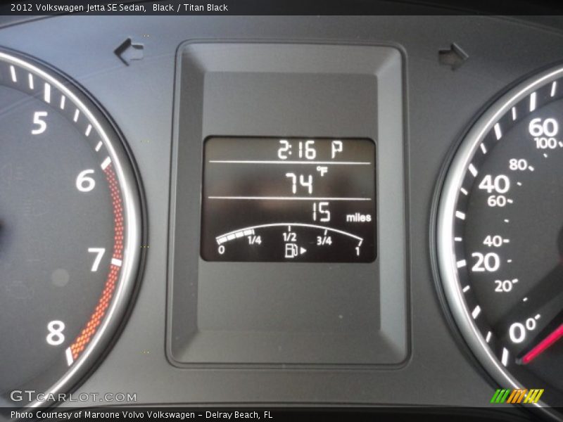Black / Titan Black 2012 Volkswagen Jetta SE Sedan