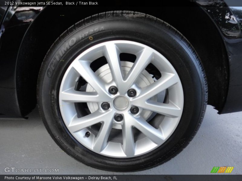 Black / Titan Black 2012 Volkswagen Jetta SE Sedan
