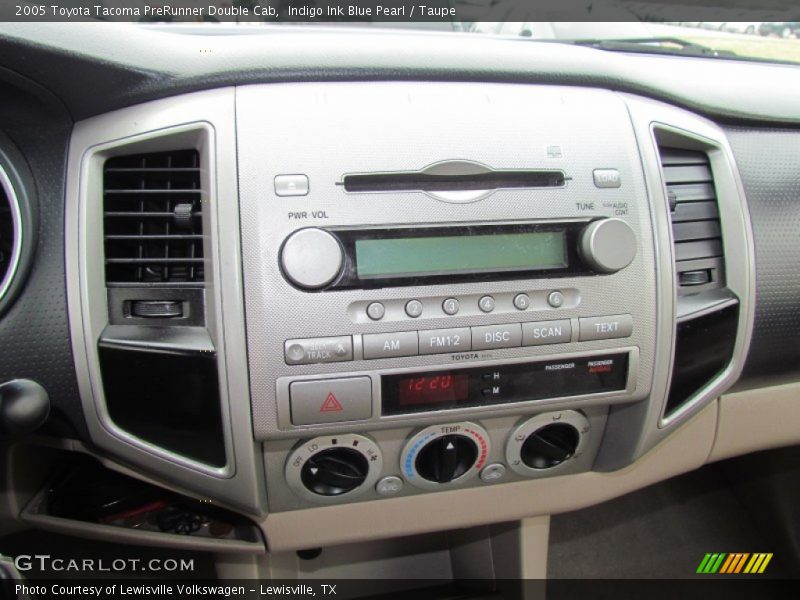 Controls of 2005 Tacoma PreRunner Double Cab