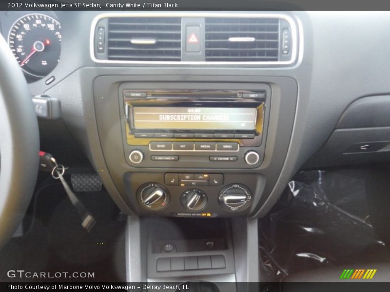 Candy White / Titan Black 2012 Volkswagen Jetta SE Sedan