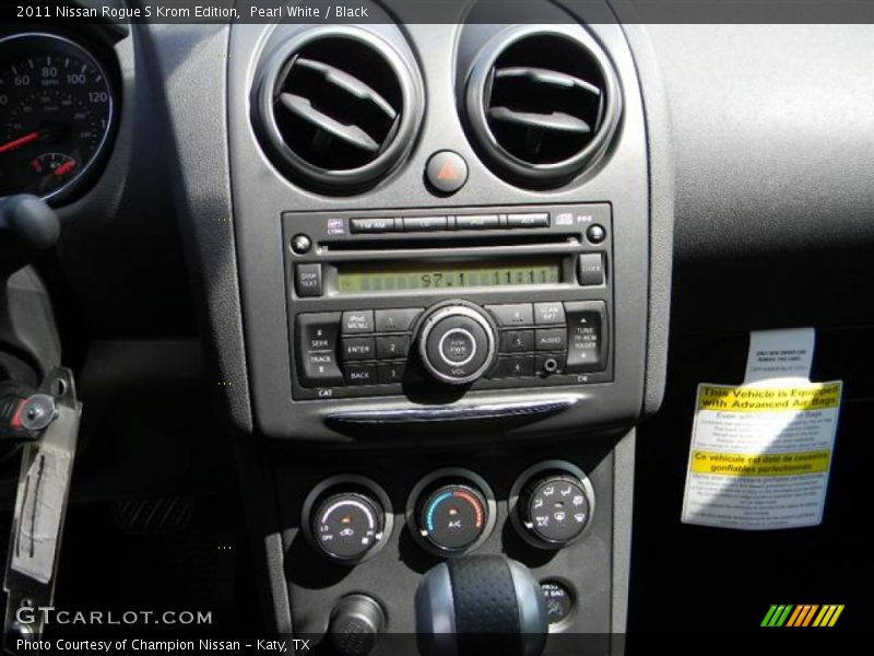 Pearl White / Black 2011 Nissan Rogue S Krom Edition