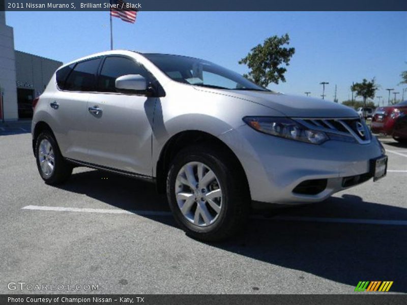 Brilliant Silver / Black 2011 Nissan Murano S