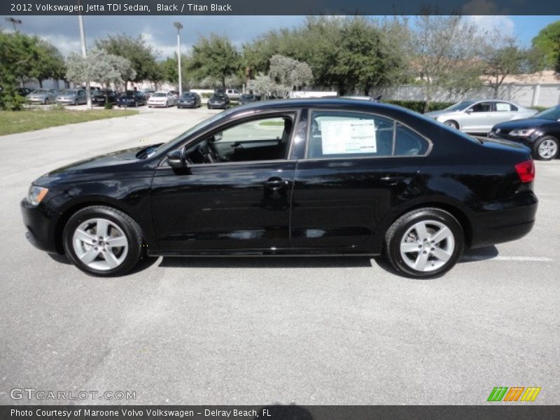 Black / Titan Black 2012 Volkswagen Jetta TDI Sedan
