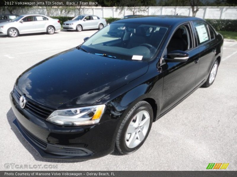 Black / Titan Black 2012 Volkswagen Jetta TDI Sedan