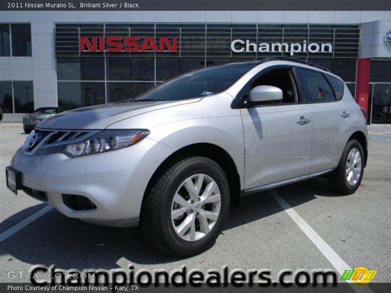 Brilliant Silver / Black 2011 Nissan Murano SL