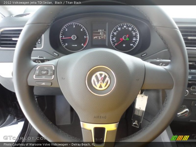 Black / Titan Black 2012 Volkswagen Jetta TDI Sedan