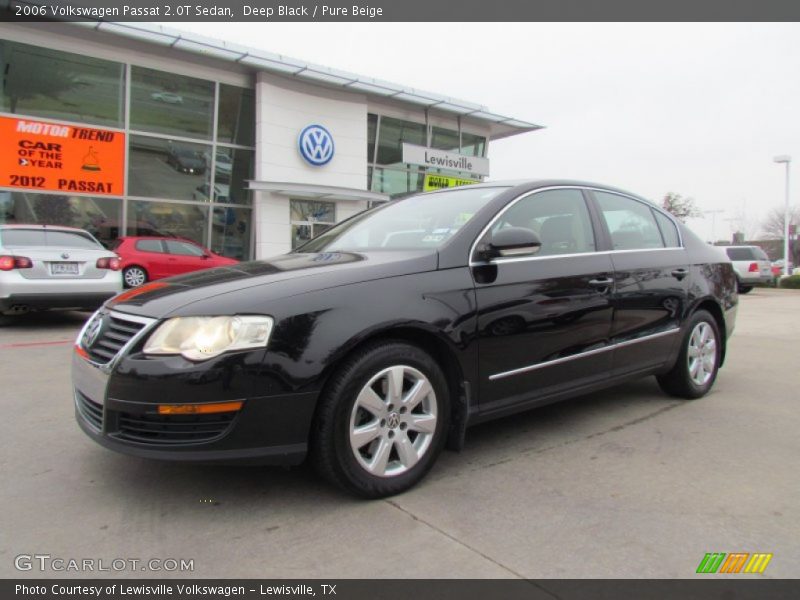 Deep Black / Pure Beige 2006 Volkswagen Passat 2.0T Sedan