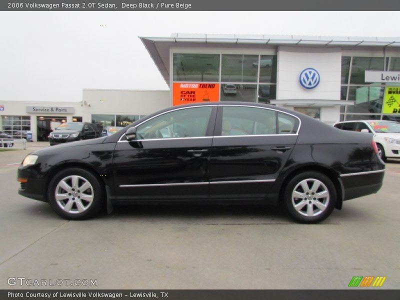 Deep Black / Pure Beige 2006 Volkswagen Passat 2.0T Sedan