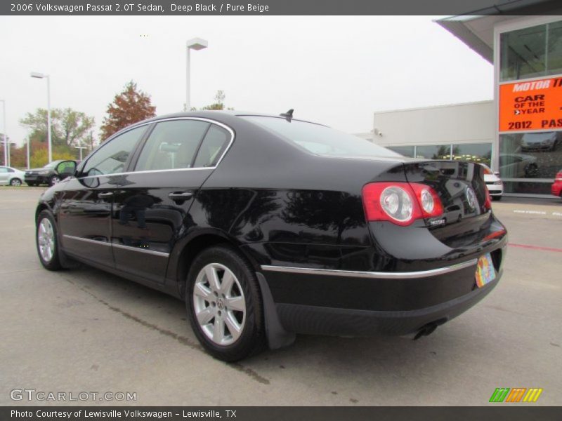 Deep Black / Pure Beige 2006 Volkswagen Passat 2.0T Sedan