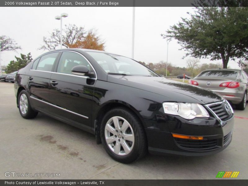 Deep Black / Pure Beige 2006 Volkswagen Passat 2.0T Sedan