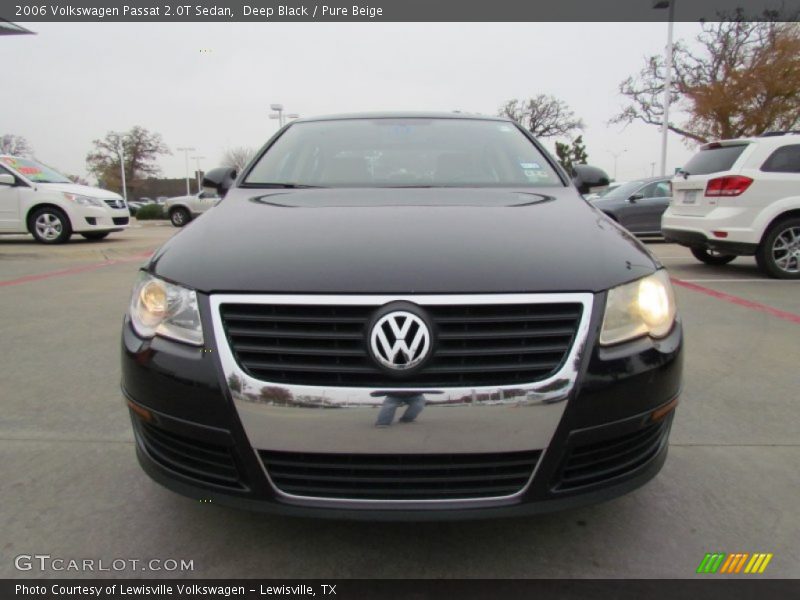 Deep Black / Pure Beige 2006 Volkswagen Passat 2.0T Sedan
