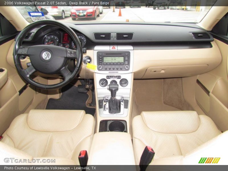 Deep Black / Pure Beige 2006 Volkswagen Passat 2.0T Sedan