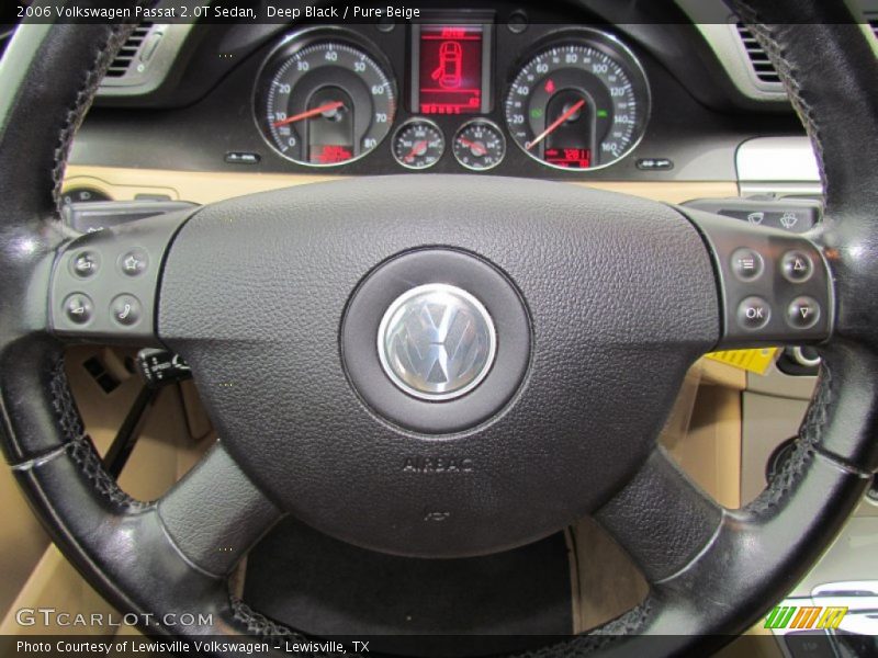 Deep Black / Pure Beige 2006 Volkswagen Passat 2.0T Sedan