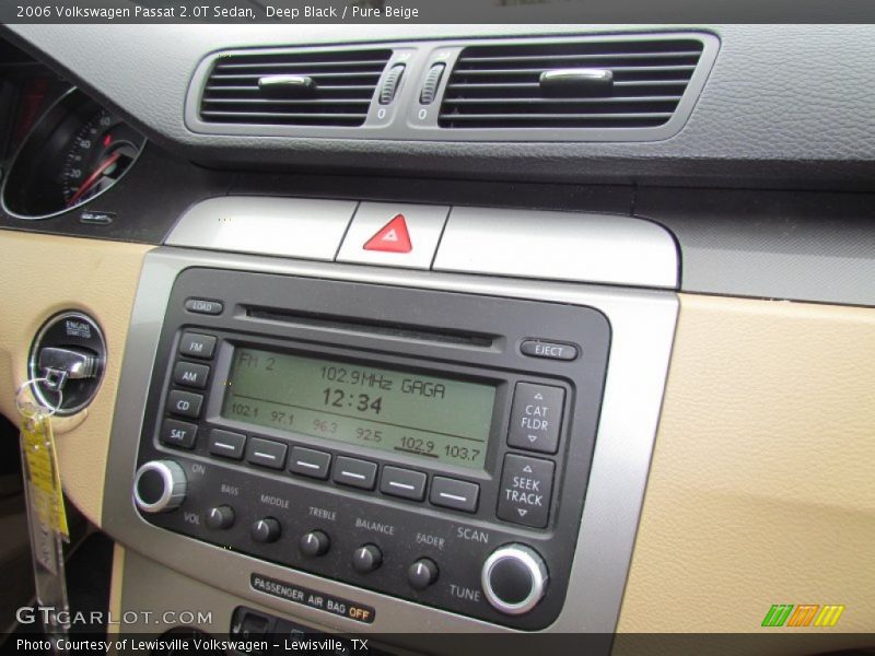 Deep Black / Pure Beige 2006 Volkswagen Passat 2.0T Sedan