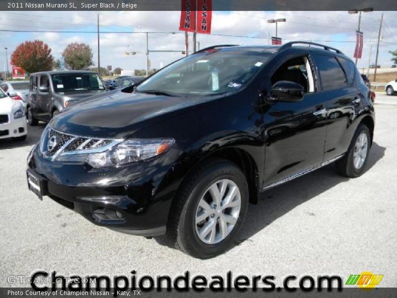 Super Black / Beige 2011 Nissan Murano SL