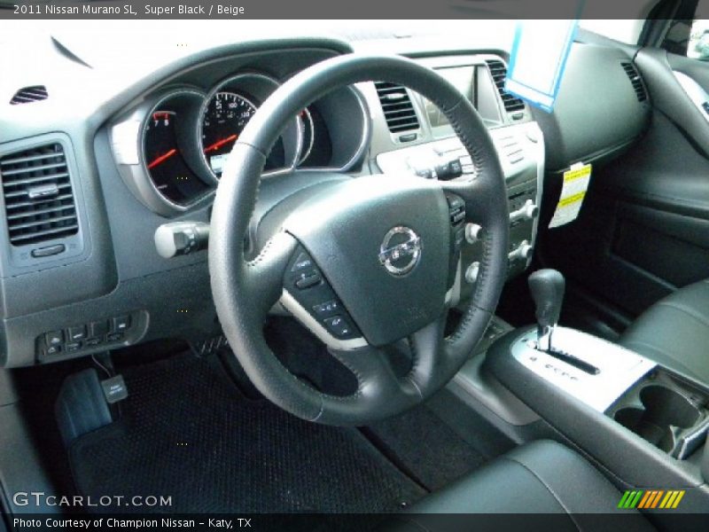 Super Black / Beige 2011 Nissan Murano SL