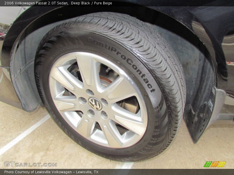 Deep Black / Pure Beige 2006 Volkswagen Passat 2.0T Sedan
