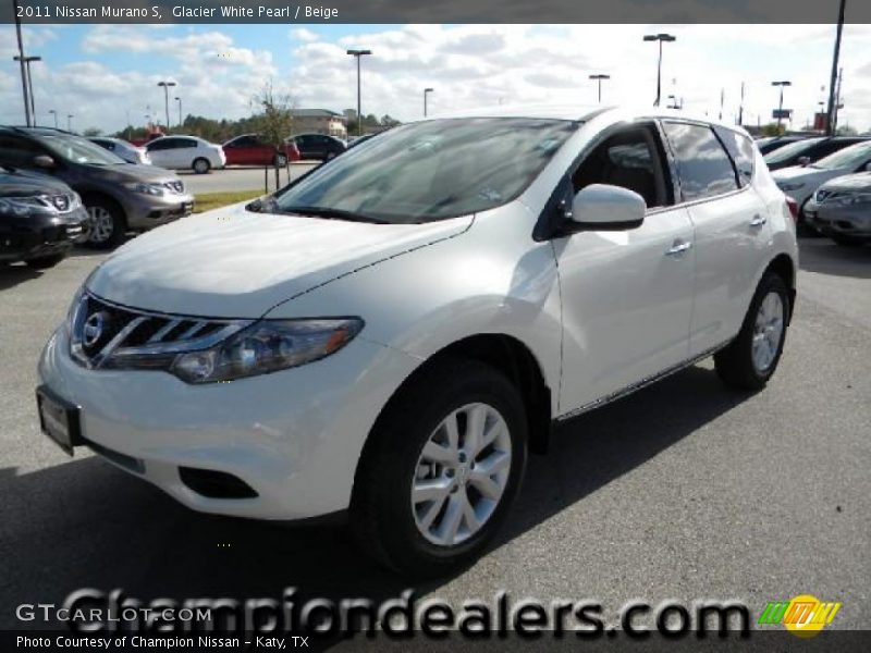 Glacier White Pearl / Beige 2011 Nissan Murano S
