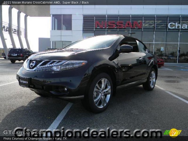 Super Black / Black 2011 Nissan Murano CrossCabriolet AWD