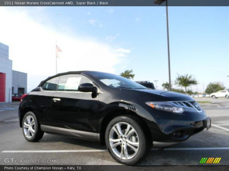 Super Black / Black 2011 Nissan Murano CrossCabriolet AWD