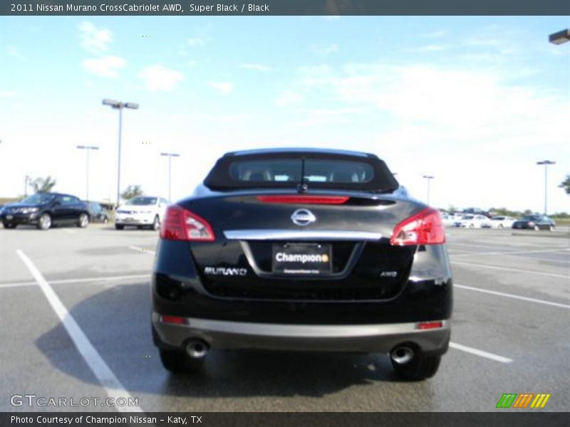 Super Black / Black 2011 Nissan Murano CrossCabriolet AWD