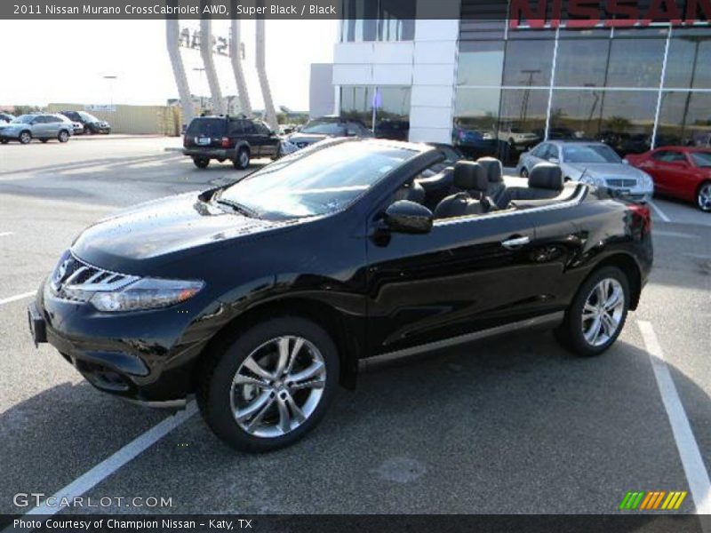 Super Black / Black 2011 Nissan Murano CrossCabriolet AWD