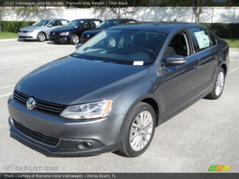 Platinum Gray Metallic / Titan Black 2012 Volkswagen Jetta SEL Sedan