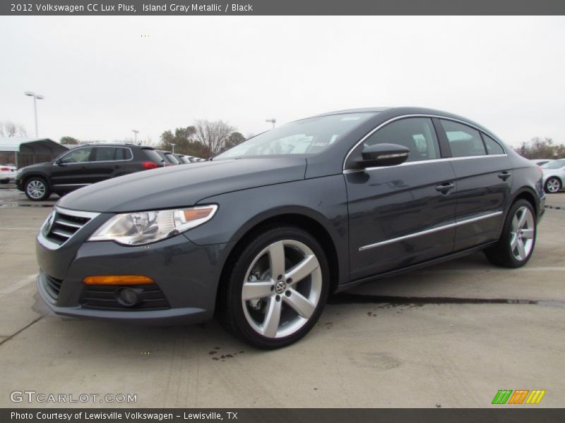 Island Gray Metallic / Black 2012 Volkswagen CC Lux Plus